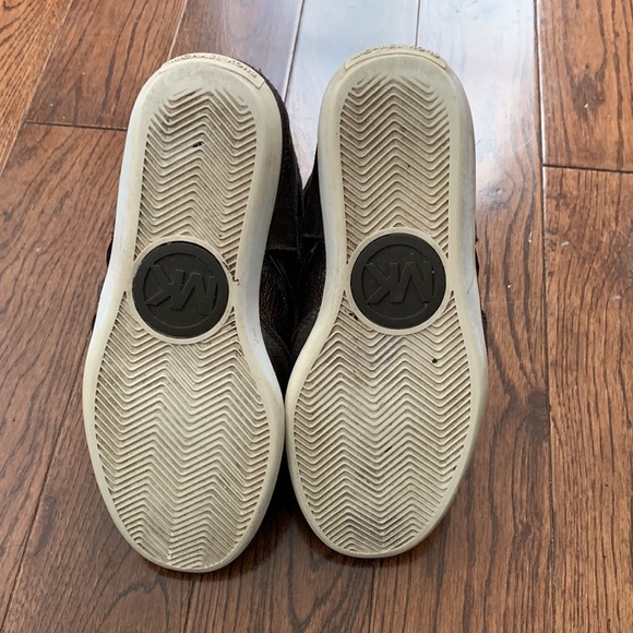 Brown leather Michael Kors women’s size 6 high tops - Picture 6 of 6